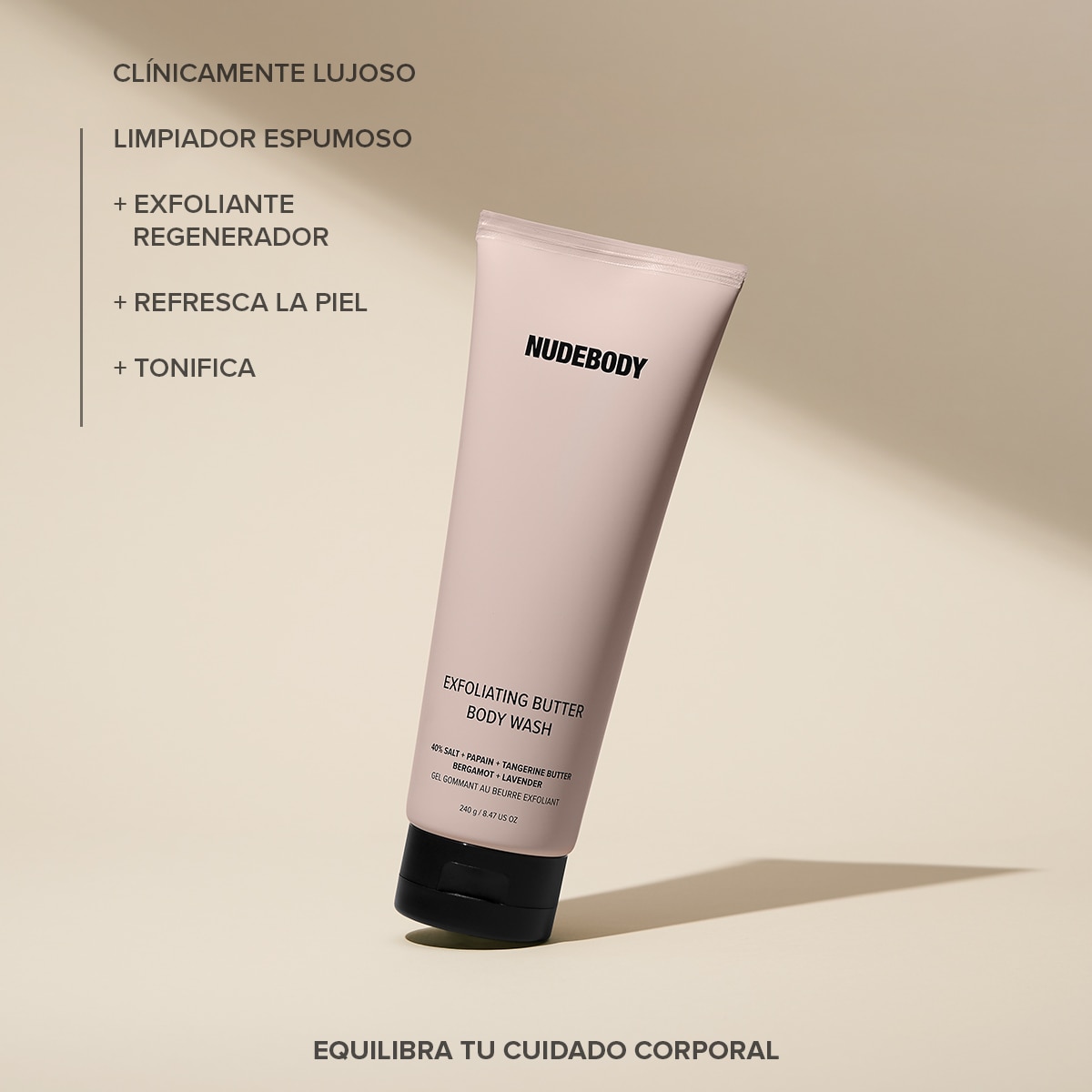 NUDEBODY EXFOLIATING BUTTER BODY WASH (GEL EXFOLIANTE CORPORAL)